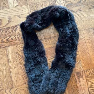 Rabbit fur scarf